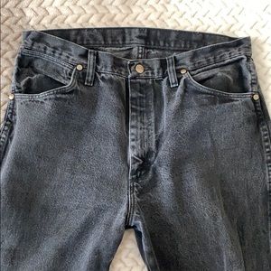 Wrangler high waisted distressed mom jeans